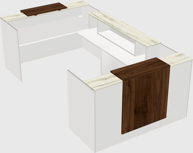Reception desk u-shape