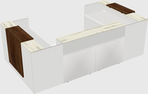 Reception desk u-shape