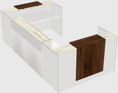 Reception desk u-shape