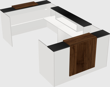 Reception desk u-shape