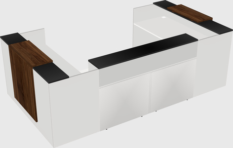 Reception desk u-shape