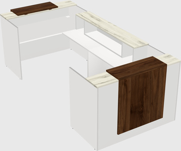 Reception desk u-shape