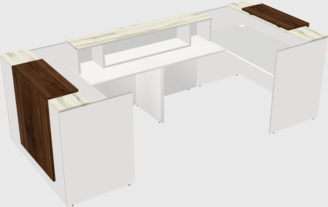 Reception desk u-shape