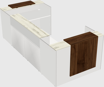 Reception desk u-shape