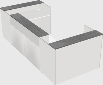 Reception desk u-shape