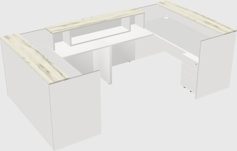 Reception desk u-shape