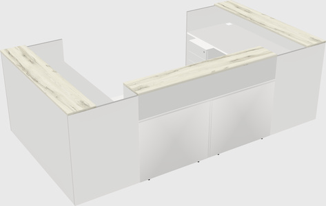 Reception desk u-shape