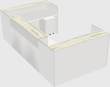 Reception desk u-shape