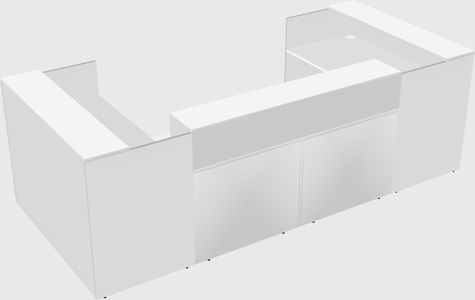 Reception desk u-shape