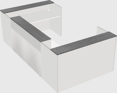 Reception desk u-shape
