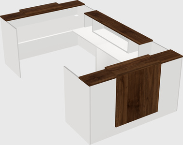 Reception desk u-shape