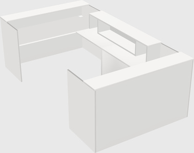 Reception desk u-shape
