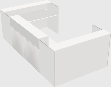 Reception desk u-shape
