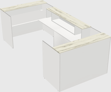 Reception desk u-shape