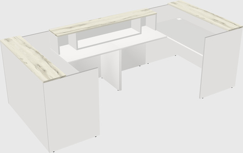 Reception desk u-shape
