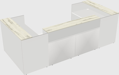 Reception desk u-shape