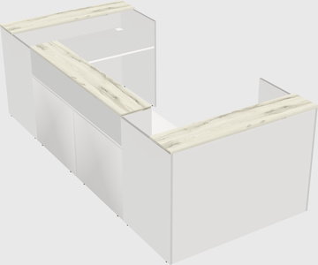 Reception desk u-shape