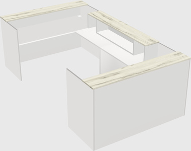Reception desk u-shape