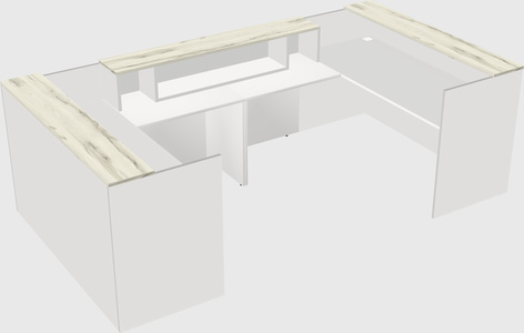 Reception desk u-shape