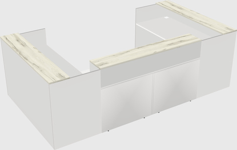 Reception desk u-shape