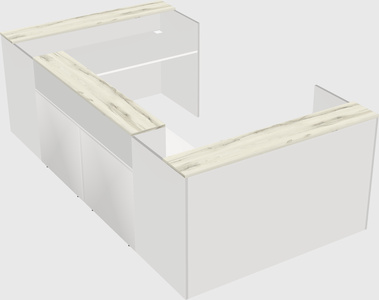 Reception desk u-shape