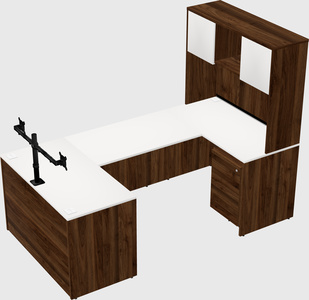 U-shaped desk