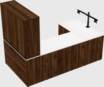 U-shaped desk