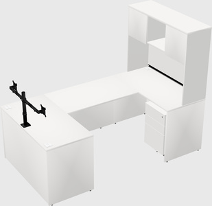 U-shaped desk