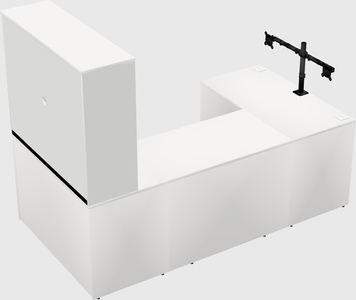 U-shaped desk