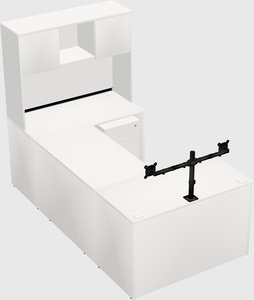 U-shaped desk