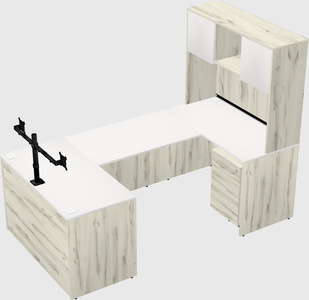 U-shaped desk
