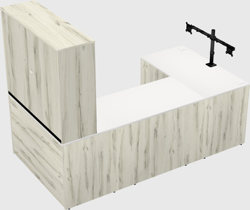 U-shaped desk
