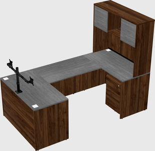 U-shaped desk