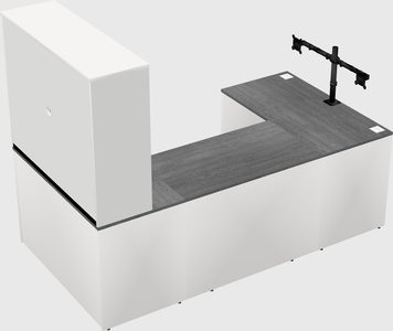 U-shaped desk