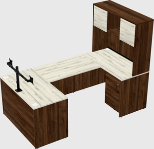 U-shaped desk