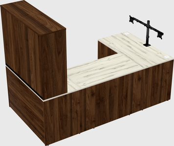 U-shaped desk