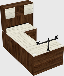 U-shaped desk