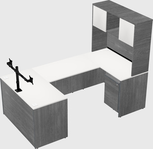 U-shaped desk