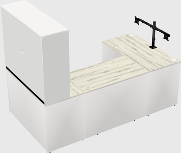 U-shaped desk
