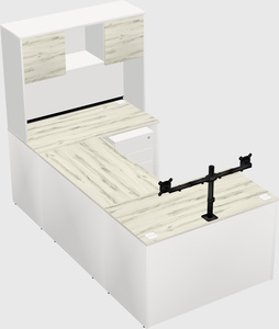 U-shaped desk