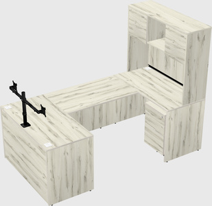 U-shaped desk
