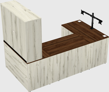 U-shaped desk
