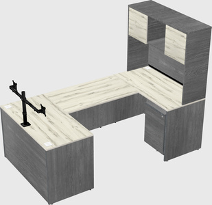 U-shaped desk