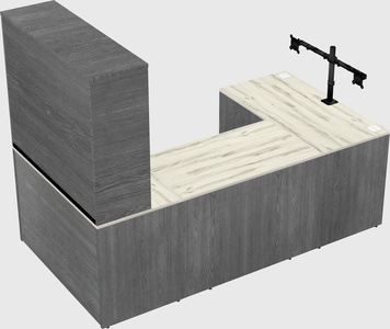 U-shaped desk