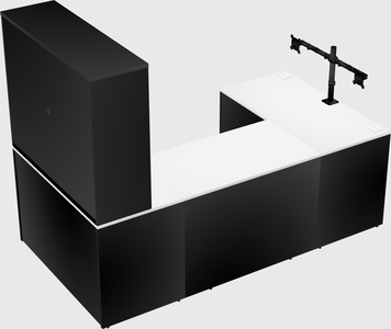 U-shaped desk