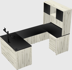 U-shaped desk