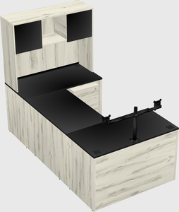 U-shaped desk