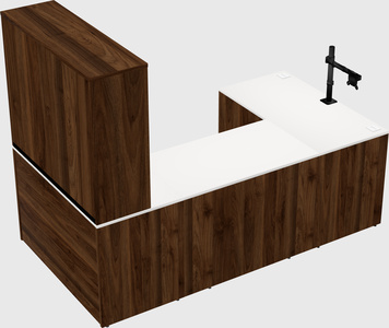 U-shaped desk