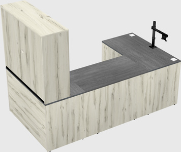 U-shaped desk