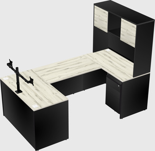 U-shaped desk
